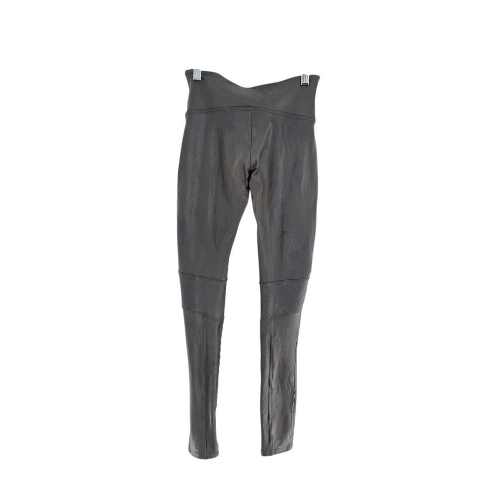 SPANX Faux Leather‎ Moto Legging in Gunmetal size S